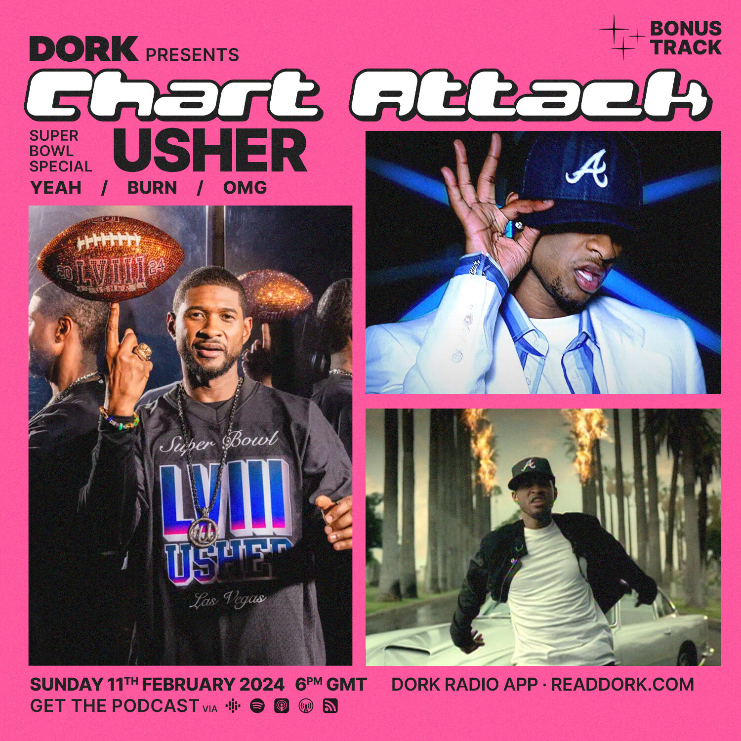 Bonus Track: Usher Super Bowl Special - Yeah / Burn / OMG