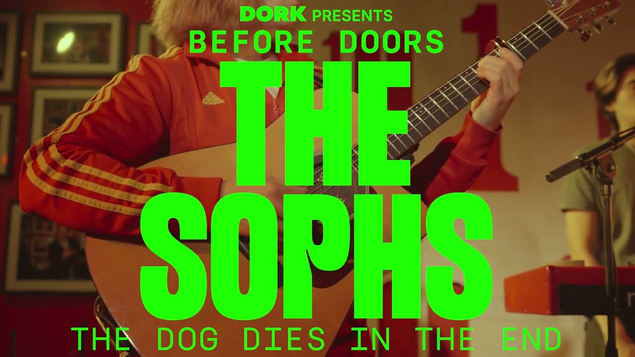The Sophs walk 'THE DOG DIES IN THE END' round the 100 Club for Before Doors